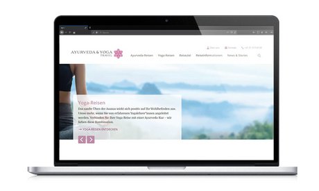 Neue Ayurveda & Yoga Travel-Website